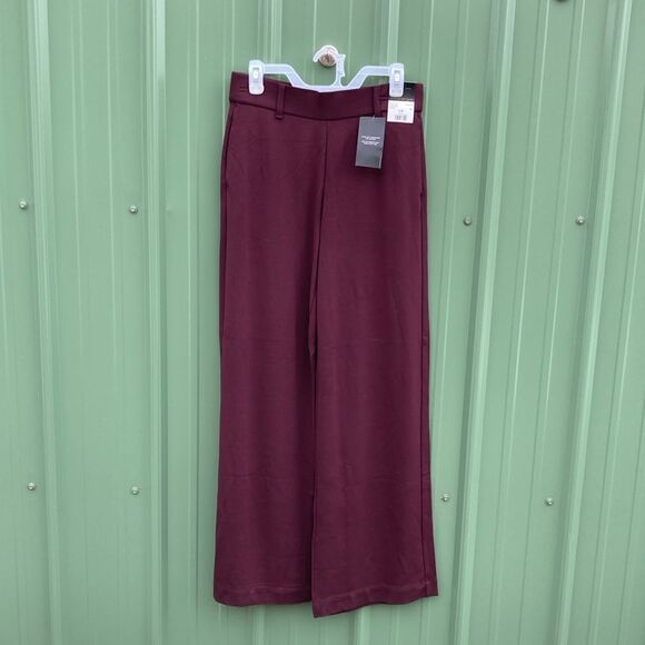 Lee Women's Wide Leg Pull-On Comfort Waist A-Line Knit Dress Pant Size 8M - Picture 6 of 8
